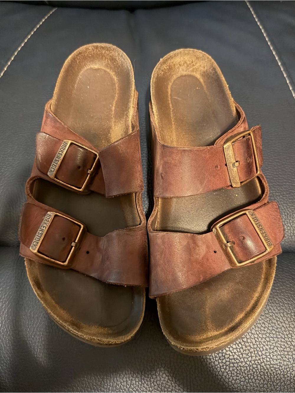 Birkenstock Arizona Two-Strap Sandals in Brown